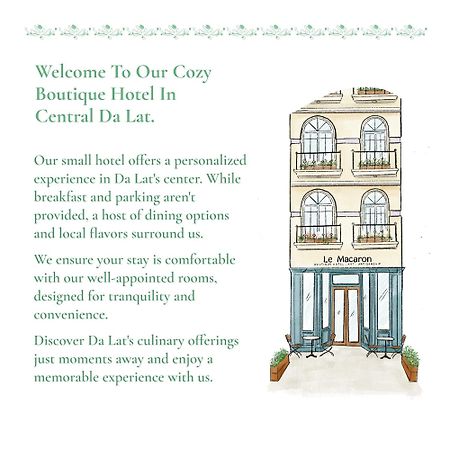 Le Macaron City Center - Boutique Hotel Dalat Eksteriør bilde